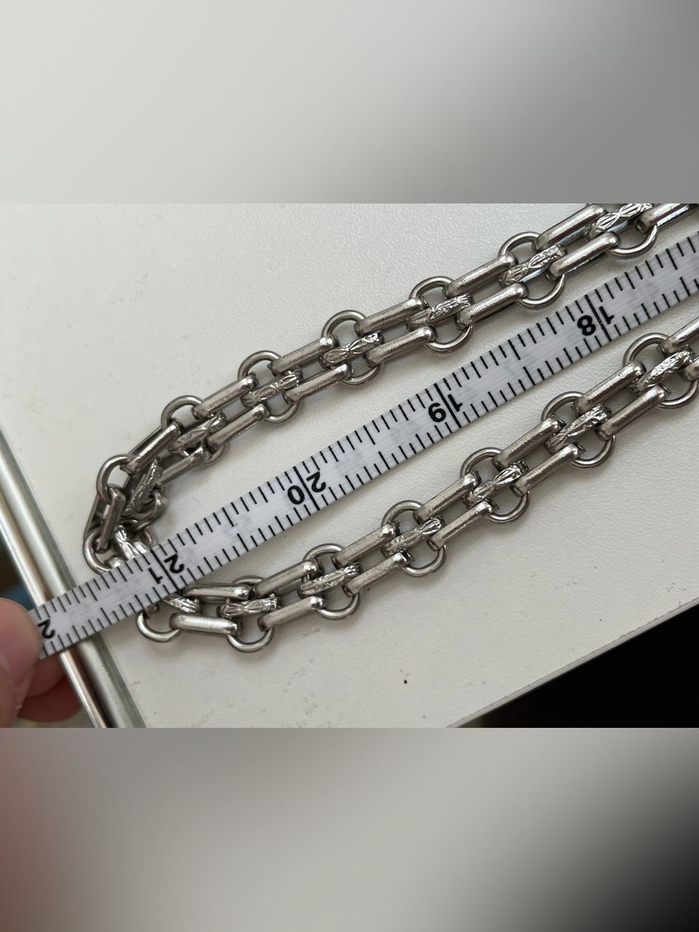 Chunky Silver Chain Purse Chain 42” Decor for Handbags - Picture 6 of 6